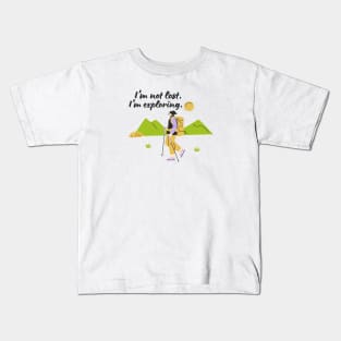 Hiking girl Kids T-Shirt